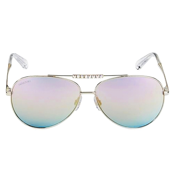 NWB Swarovski Swarovski Crystal Aviator Sunglasses